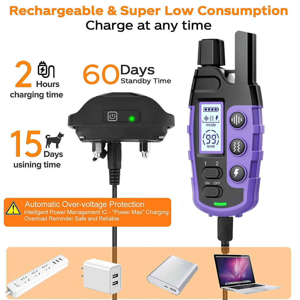 1000m Waterproof Dog Training Collar with Remote