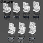 Acrylic Fish Tank Glass Clips (4pcs, 5.5–15mm Wall Thickness, Aquarium Lid Support Clamps)