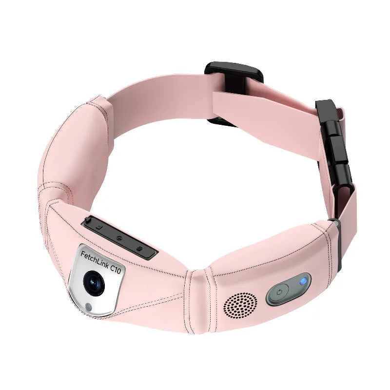 All-in-One Smart Pet Collar with GPS Tracker, 4K Camera & AI Voice Commands - Live POV & Health Alerts