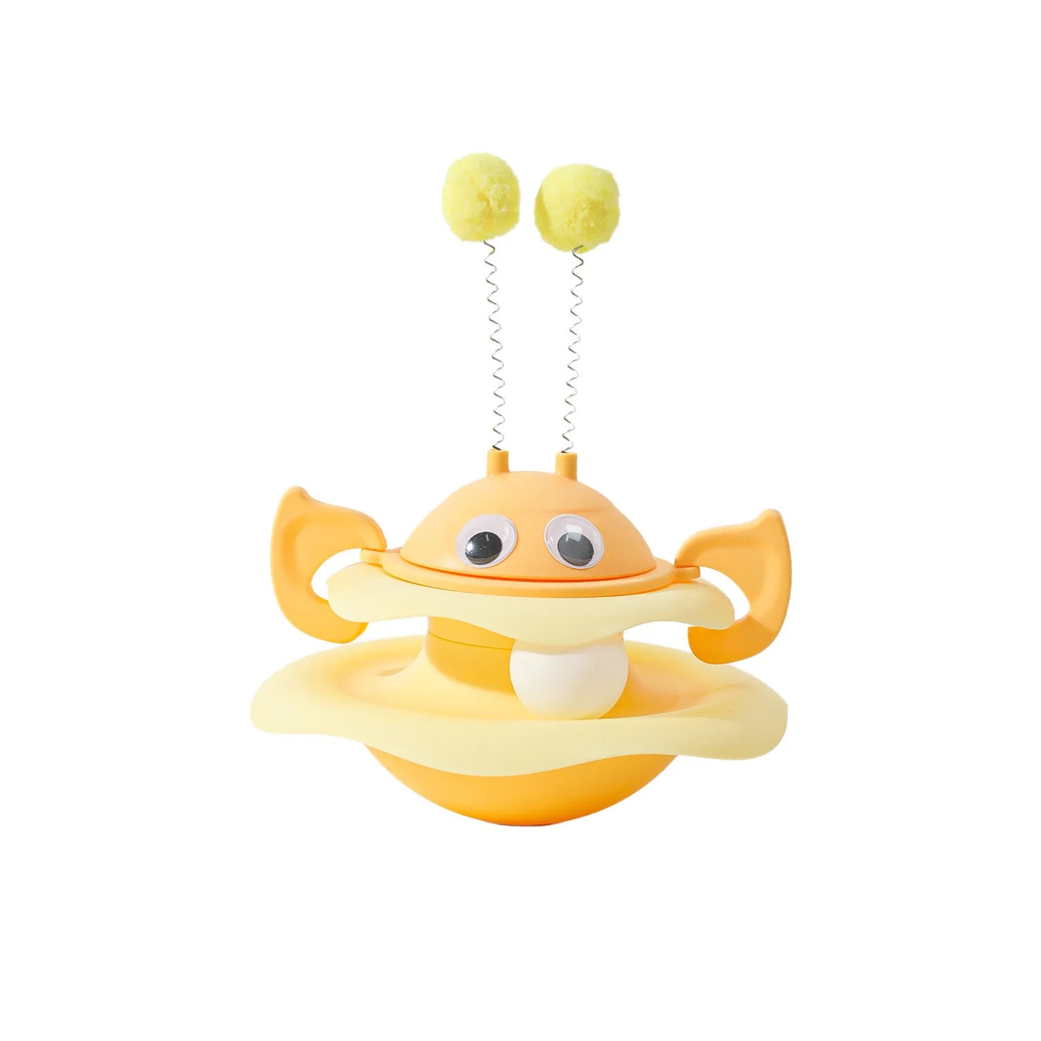 Little Bee Tumbler Turntable Cat Teaser Toy — Self-Righting Interactive Spinning Artifact