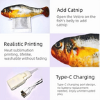 Electric Wagging Tail Fish Cat Toy — Motion Sensor Tap-Activated Type-C Charging Simulation Fish (1–3 Pack)