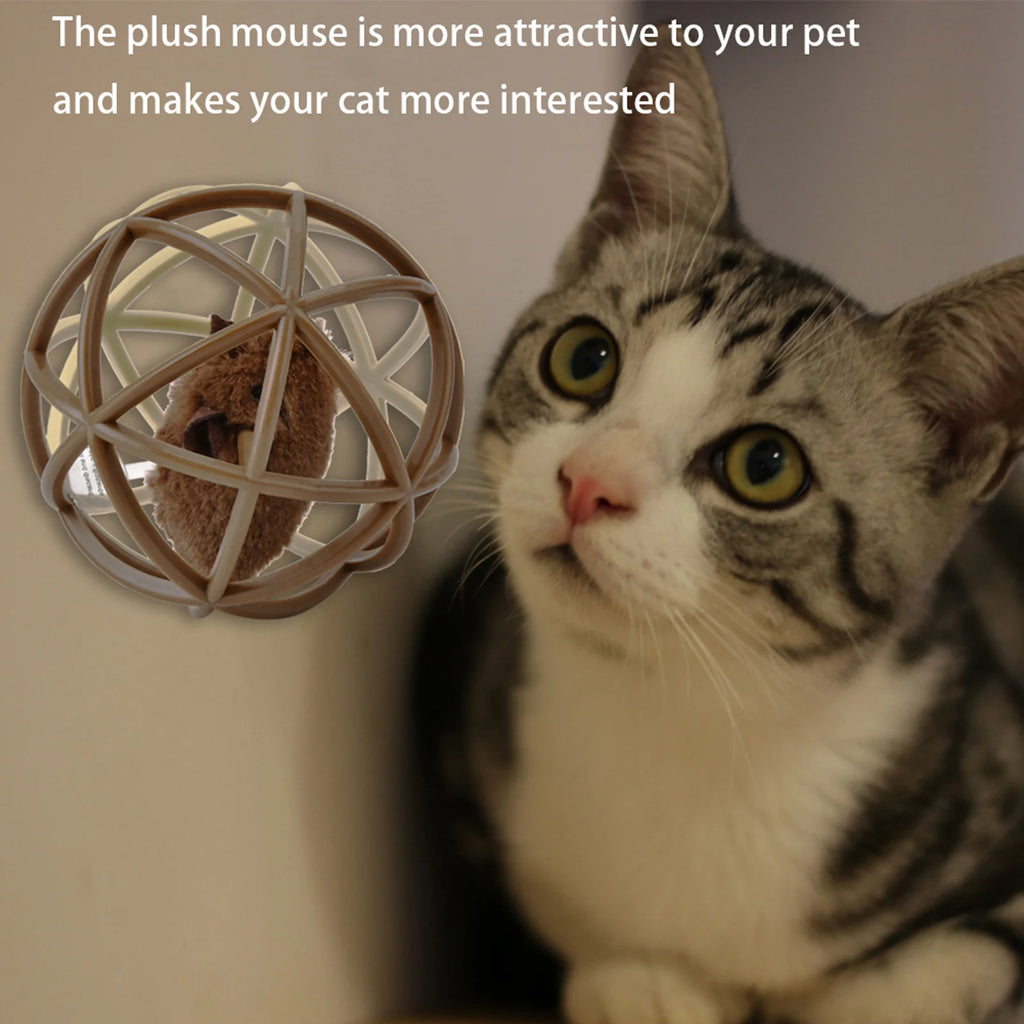 Sisal Ball Prisoner Mouse Puzzle Cat Toy — Funny Molar & Claw Grinding Play Ball