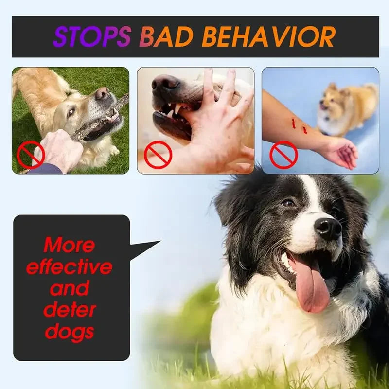 Portable 3-in-1 Ultrasonic Dog Deterrent
