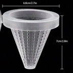 2Pcs Fish Feeding Aquarium Clear Feeder Aquarium Fish Aquarium Nematode Live Blood Worms Plastic Conical Cup Basket Feeder