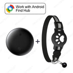 Multi-Purpose Adjustable Pet & Vehicle GPS Tracker - Google Find My Compatible Collar, Card & Necklace Locator