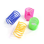 Heavy-Gauge Colorful Cat Spring Coil Toy Set (4–20 Pack)