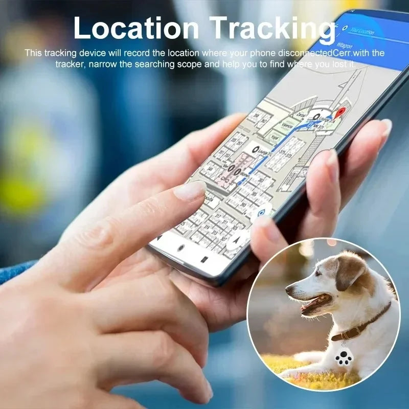 Smart Bluetooth GPS Anti-Loss Pet Tracker & Key Finder - Dog, Cat, Kids & Bag Locator for iOS & Android
