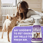 Pet Urine Odor Remover Spray, Efficient Stubborn Smell Eliminator, Pet Safe Deodorizer, Fast Drying No Residue Formula, Gentle D