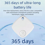 Mini Bluetooth GPS Pet Tracker Compatible with Apple Find My App - Anti-Loss Finder for Cats & Dogs (iOS & Android)