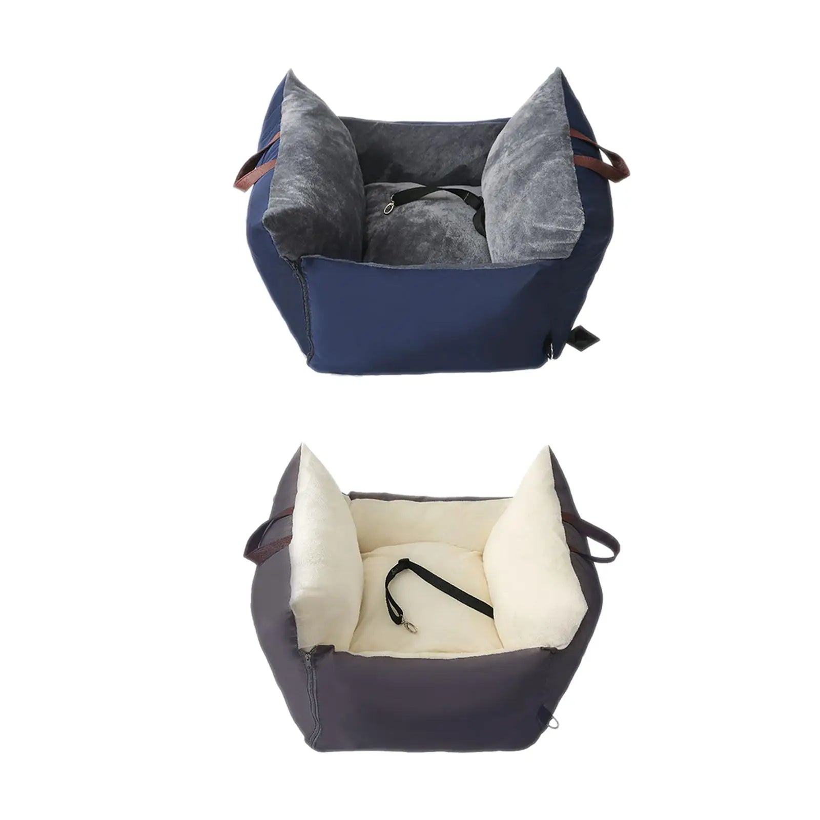 Lightweight Dog Cat Booster Car Seat (Armrest Box, Leash, Small Dogs)
