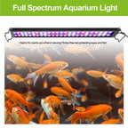 Dimmable Aquarium LED Light with Timer (30–60cm, Power-Off Memory, Plant Growth)