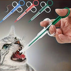 Pet Pill Dispenser Suitable for Cats Dogs Medicine Syringe Oral Tablet Feeder Simple Pet Pill Pusher Includes 2 Soft Tip Options