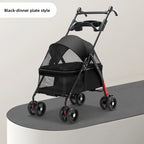 Pet Stroller Dog Cat Travel Light Foldable Outdoor Lightweight Portable Small Dog Cart Pet Trolley Pet Stroller Outdoor Pet Car