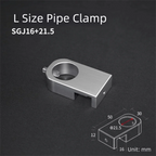 Aluminum Alloy Aquarium Water Tube Holder (Portable Pipe Hose Bracket, Fixed Clip Mount)