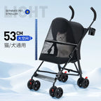 Pet stroller dog cat Teddy bear baby stroller small pet stroller lightweight foldable dog cat supplies for outdoor travel