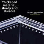Transparent Reptiles Terrarium Acrylic Easy to Install Lizard Breeding Box Ventilated Anti-escape Gecko House Habitat for Snake