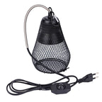 Reptile Heat Lamp Shade Pet Heater Guard Timeable Heat Lamp Anti-Scalding Preservation Infrared Ceramic Heat Lamp Lizard Turtle