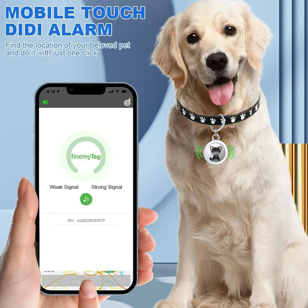 Upgraded Mini GPS Cat & Dog Tracker Collar - Waterproof Real-Time Tracking with No Monthly Fee