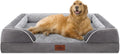 42x30in Orthopedic Dog Bed for Extra Large Dogs, Waterproof Egg Crate Foam (Grey)