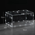 Durable Acrylic Reptile Habitat Anti-Escape Multiple Size Lizard Breeding Box Clear Arboreal Spider Feeding Case for Chameleon