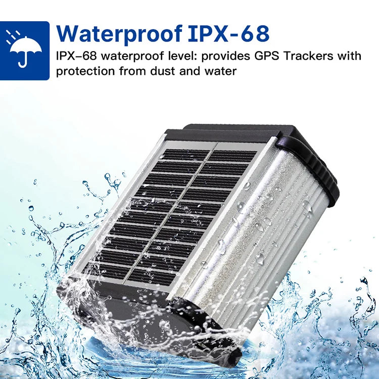 B38A Solar-Powered 4G Mini GPS Tracker for Cows, Sheep & Cattle - Compact Animal Tracking Device
