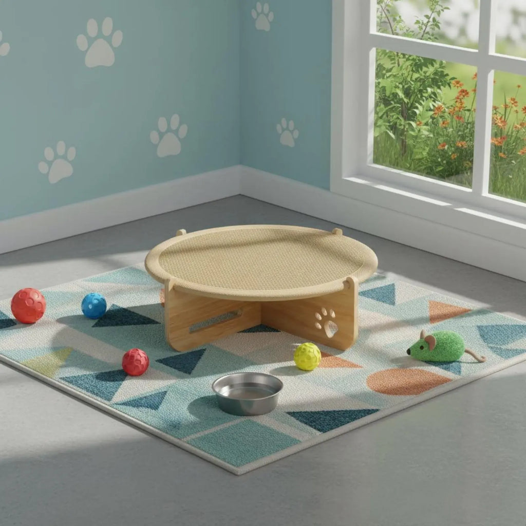 Cooling Wooden-Frame Cat Hammock Bed (Summer)