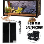 110V 5W-20W Heating Warm Pad Adjustable Temperature Controller Incubator Mat Tools Terrarium Reptiles Heat Mat for Climbing Pet
