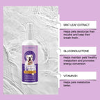 YEGBONG 100ml Pet Oral Care Spray Gentle Natural Formula Effective Tartar Stain Lasting Fresh Breath Safe for Daily Use Dogs Cat