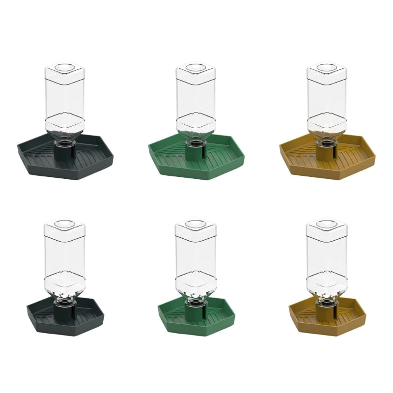 Reptiles Water Feeder Bowl Food Feeder Water Bottle For Reptiles Pet Antislip Automatic Water Dispenser for Lizards 87HA