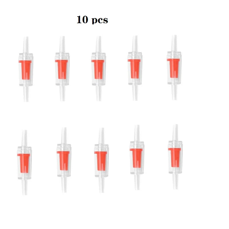 Aquarium Air Pump One-Way Check Valves (10pcs, Non-Return, Prevents Back-Siphon)
