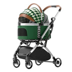 Detachable Aluminum Tube Pet Stroller Foldable Travel Trolley Portable Outdoor Walking Carrier For Cats Puppies Dogs