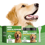 Yegbong 150g Dog Teeth Cleaning Powder - Gentle Dental Care for Pets - Removes Tartar, Stains & Bad Breath - Whitens Teeth