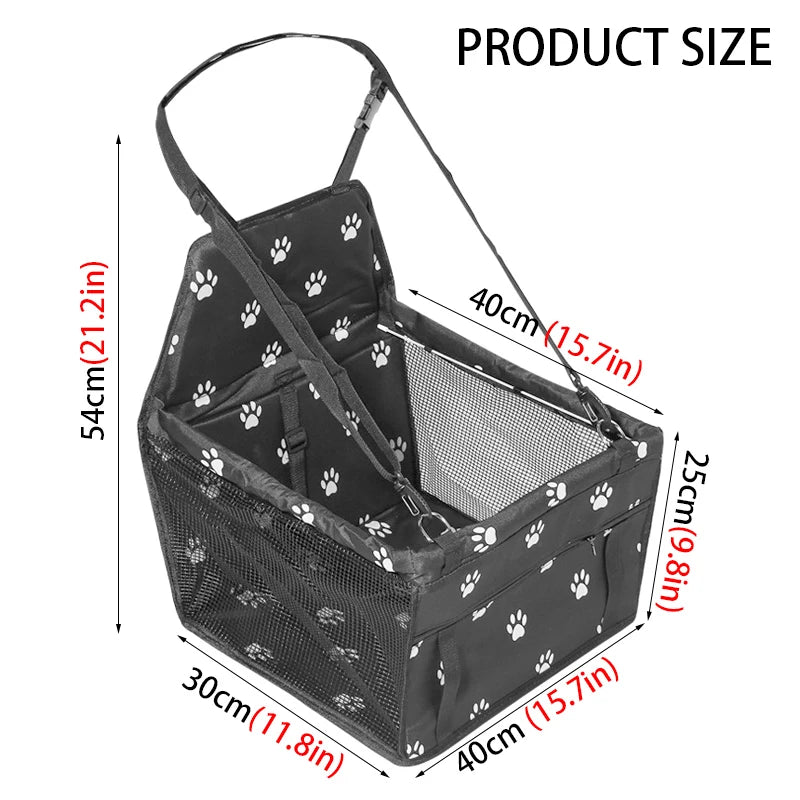Universal Dog Car Seat with Storage Pockets (Non-Slip, Small & Medium Dogs)