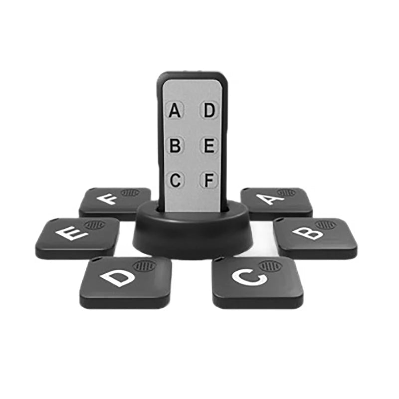 6-Piece Wireless Key Finder & One-Touch Anti-Loss Locator Set - Track Keys, Pets, Bags, Wallets & Remotes