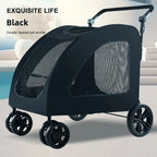 Large Dog Outdoor Pet Stroller Foldable Golden Retriever Giant Breed Senior Disabled Dog Trolley Pet Stroller Cat Stroller