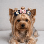 12Pcs Yarn Bow Pet Hair Bow Elastic Band Various Colors Dog Hair Tie Soft Texture Cute Style Pet Hair Accessory Pet Grooming