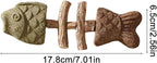 Textured Fishbone Chew Toy for Cats