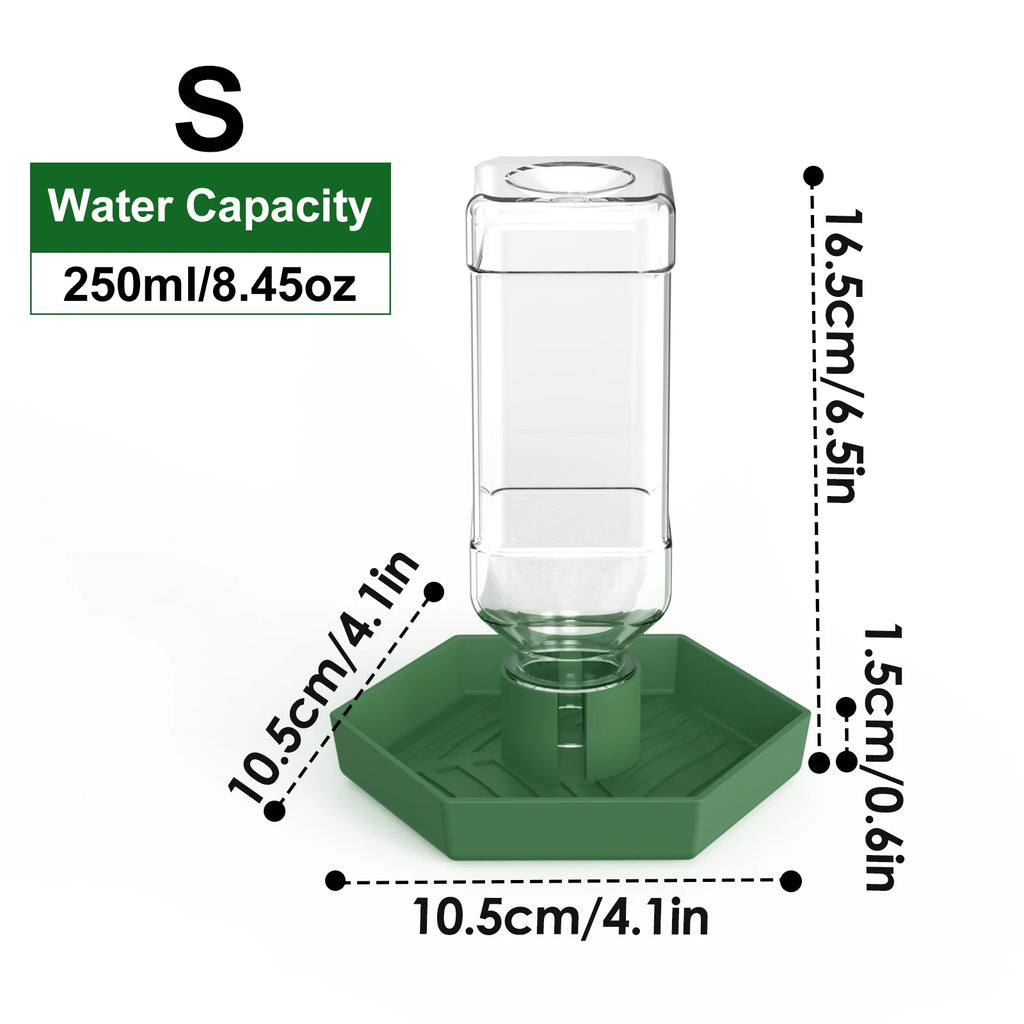Reptile Water Dispenser-Bearded Dragon Water Bowl - Small Water Dish for Tortoise - Bowls for Reptiles & Amphibians (S)