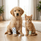 Elastic Fiber Pet Self-adhesive Bandage Non-woven Fabric Breathable Dog Paw Wrap Printed Paw Pattern Stretchable