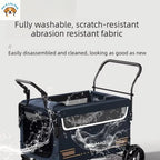 BOSIMAO Pet Strollers Large-sized dog travel portable and foldable cart for elderly and disabled dogs to go out pet carrier