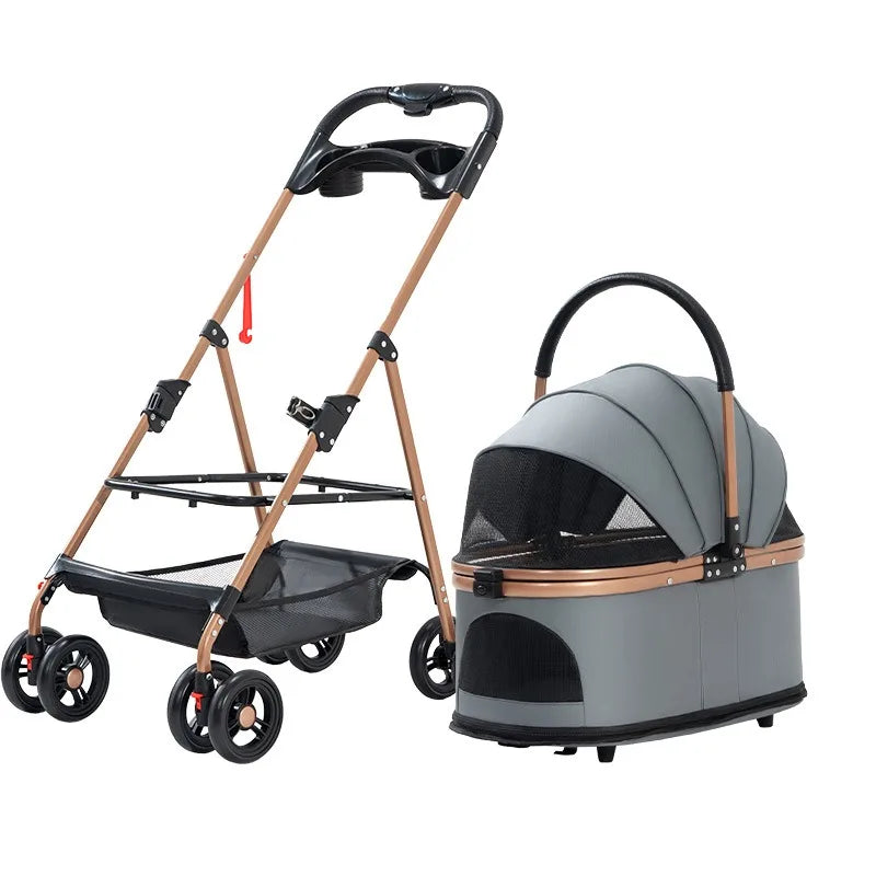 Pet cat and dog cart out small pet lightweight foldable
