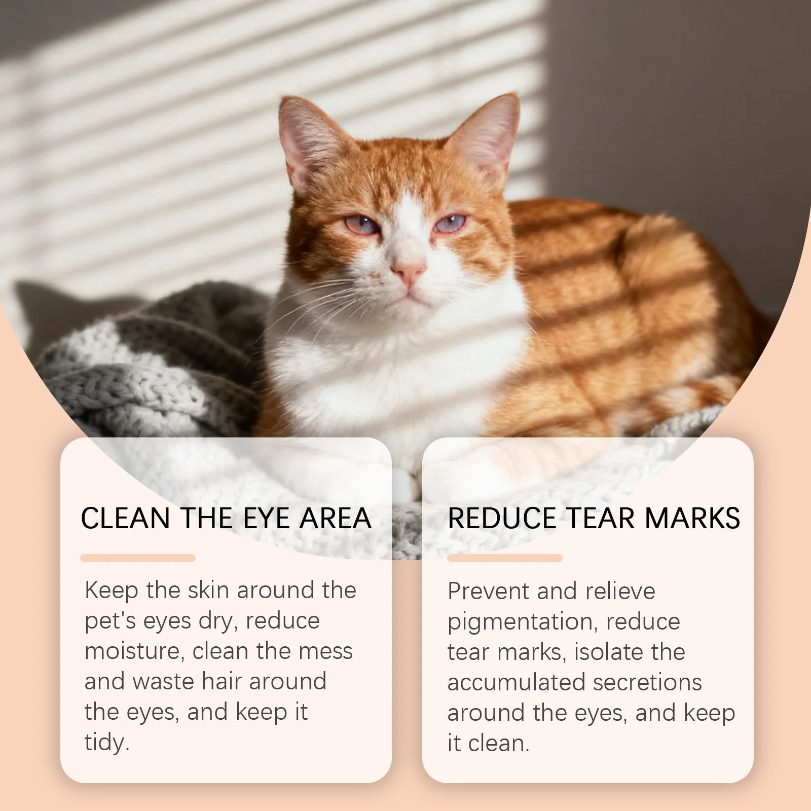 Dog Cat Tear Stain Cleansing Cream With A Special Brush Natural Formula Deep Cleaning Keep Drying Pet Tear Stain Remover Cream