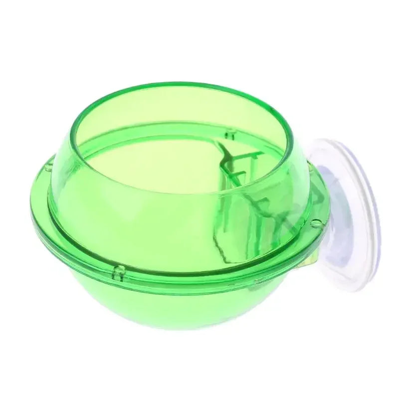 Reptile Feeding Bowl Clear Anti-escape Pet Bowl Insect Worm Food Container Lizard Gecko Chameleon Reptile Small Pet Water Bowl