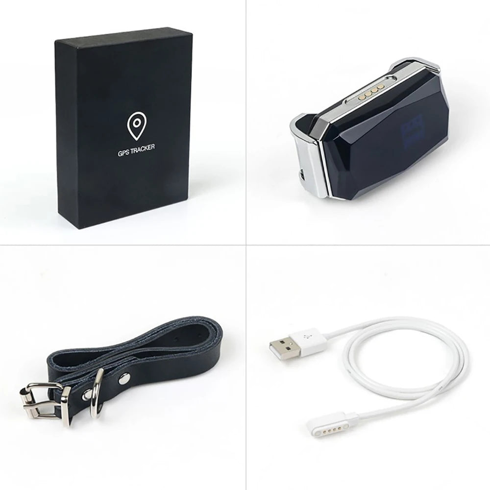 Multi-Mode GPS Pet Tracker with IP67 Waterproof Collar - GPS, AGPS, WiFi & LBS Positioning for Dogs & Cats