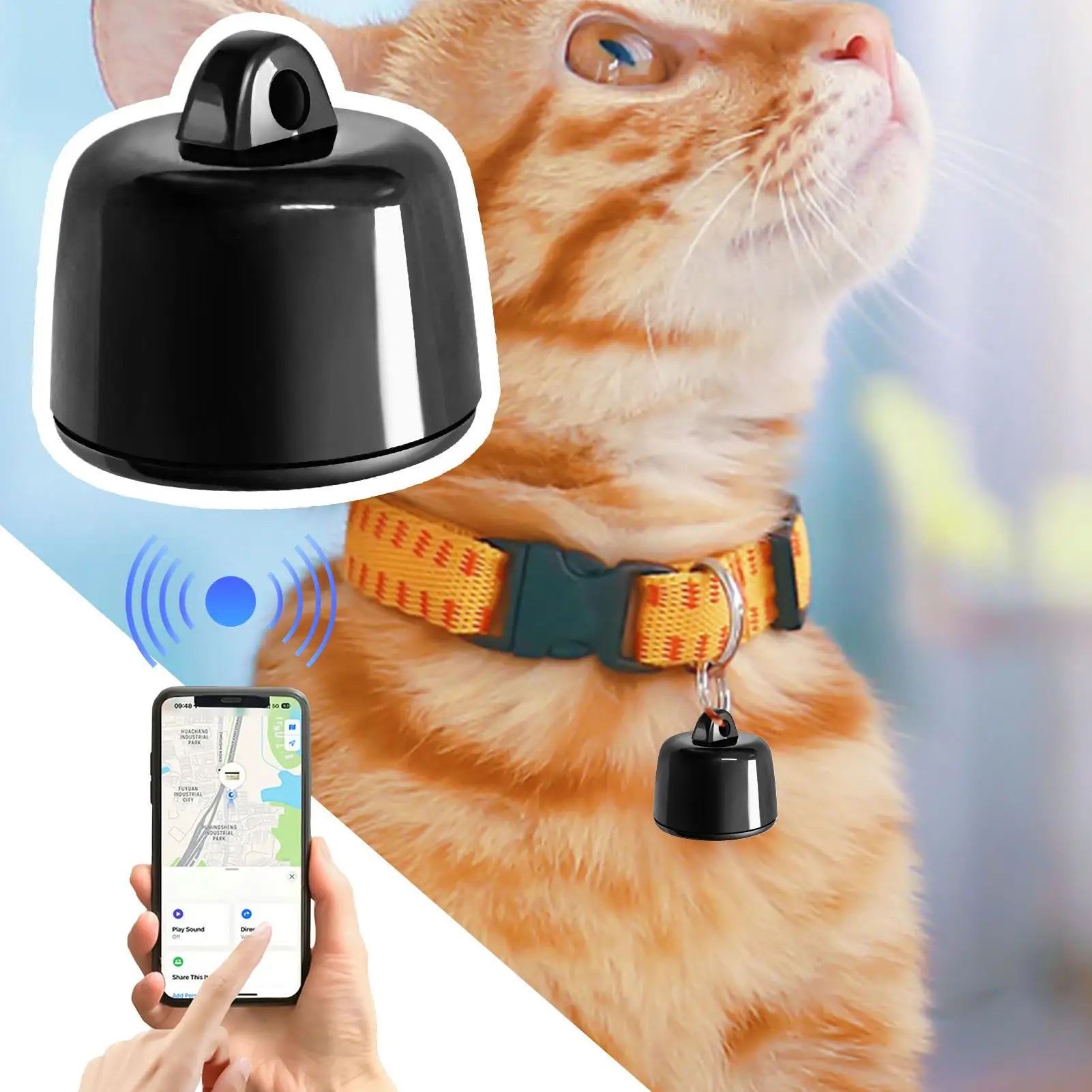 Mini Waterproof GPS Tracker for Birds, Pigeons, Dogs & Cats - Real-Time Location with Geo-Fencing Anti-Loss
