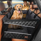 Car Pet Bed, Ventilated Design for Medium Large Dogs Cats, Backseat Dog Bed, Waterproof Car Seat Protector, Travel Pet Mat