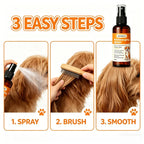 QIFENGHE 50ml Pet Detangling Spray, Leave-In Conditioner for Dogs & Cats, Reduce Static & Eliminate Knots, No-Rinse Grooming Spr