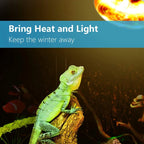 2 Pack Reptile Uvb Uva Heat Lamp Bulb For Reptiles Truly Sun-Like Bright Heat For Reptiles Amphibian And Birds 100 W
