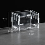 Durable Acrylic Reptile Habitat Anti-Escape Multiple Size Lizard Breeding Box Clear Arboreal Spider Feeding Case for Chameleon