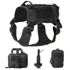 Tactical Camouflage Dog Vest Large Dog Outdoor Training Chest And Back Set Explosive Charge Leash Military Police Dog Equipment